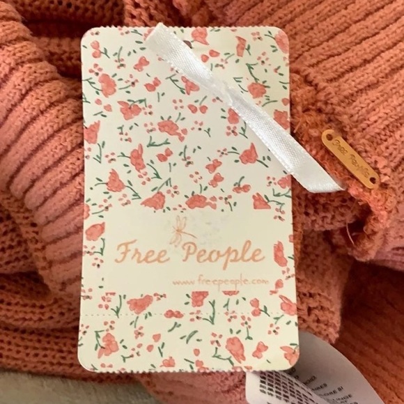 Free People knit Peach Beach pants coverup mesh - Picture 2 of 5